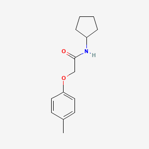 molecular formula C14H19NO2 B5648500 N-cyclopentyl-2-(4-methylphenoxy)acetamide 