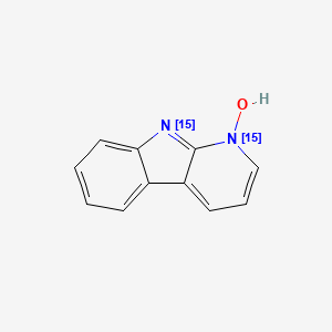 molecular formula C11H8N2O B564852 alpha-Carboline-15N2 N-Oxide CAS No. 1189496-03-4