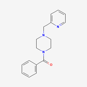 molecular formula C17H19N3O B5648575 1-benzoyl-4-(2-pyridinylmethyl)piperazine 