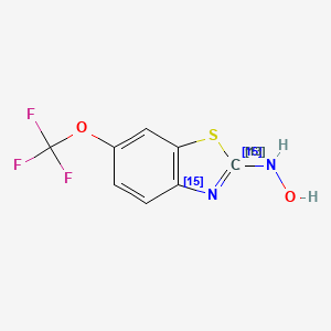 molecular formula C8H5F3N2O2S B564858 N-Hydroxy Riluzole-13C,15N2 CAS No. 1189887-96-4