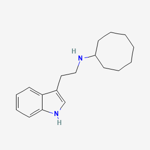 molecular formula C18H26N2 B5648589 N-[2-(1H-indol-3-yl)ethyl]cyclooctanamine 