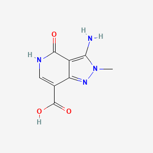 3-Amino-2-methyl-4-oxo-4,5-dihydro-2H-pyrazolo[4,3-c]pyridine-7-carboxylic acid