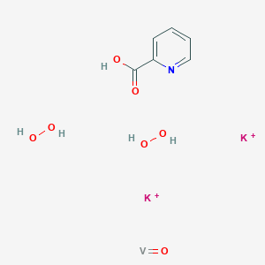 molecular formula C6H9K2NO7V+2 B564865 Bis(peroxo)(pyridine-2-carboxylato)oxovanadate de potassium CAS No. 68782-46-7