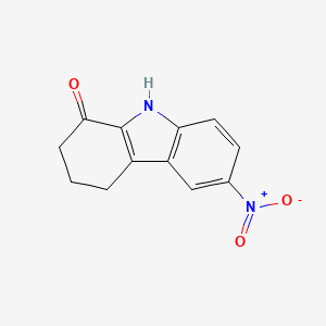 molecular formula C12H10N2O3 B5648675 6-nitro-2,3,4,9-tetrahydro-1H-carbazol-1-one 