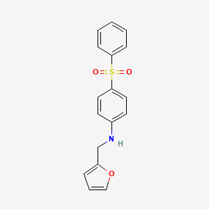(2-furylmethyl)[4-(phenylsulfonyl)phenyl]amine