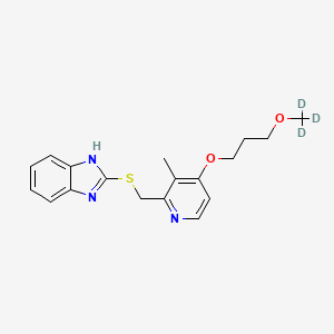 molecular formula C18H21N3O2S B564869 Rabeprazole-d3 Sulfide CAS No. 1185084-49-4