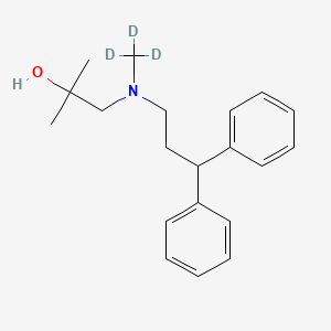 molecular formula C20H27NO B564872 1-[(3,3-Diphenylpropyl)methylamino]-2-methyl-2-propanol-d3 CAS No. 1189689-16-4