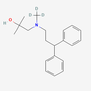 molecular formula C20H27NO B564872 1-[(3,3-二苯丙基)甲基氨基]-2-甲基-2-丙醇-d3 CAS No. 1189689-16-4