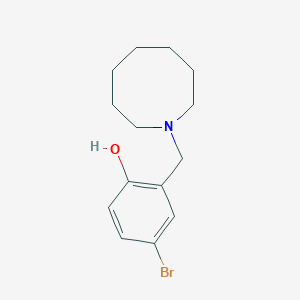 molecular formula C14H20BrNO B5648761 2-(1-azocanylmethyl)-4-bromophenol 