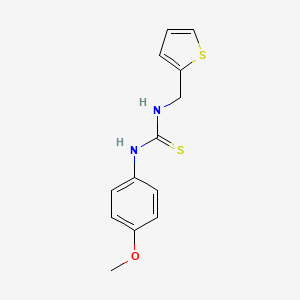 molecular formula C13H14N2OS2 B5648776 N-(4-methoxyphenyl)-N'-(2-thienylmethyl)thiourea 