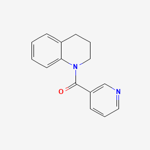 molecular formula C15H14N2O B5648788 1-(3-pyridinylcarbonyl)-1,2,3,4-tetrahydroquinoline 