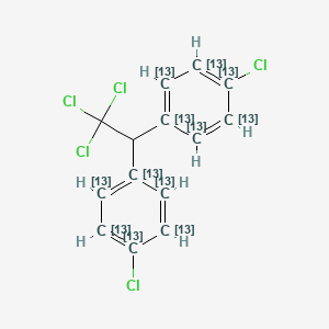 molecular formula C14H9Cl5 B564885 4,4'-DDT (ring-13C12) CAS No. 104215-84-1