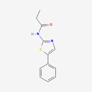 molecular formula C12H12N2OS B5648852 N-(5-phenyl-1,3-thiazol-2-yl)propanamide 