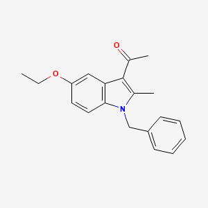 molecular formula C20H21NO2 B5648873 1-(1-benzyl-5-ethoxy-2-methyl-1H-indol-3-yl)ethanone 