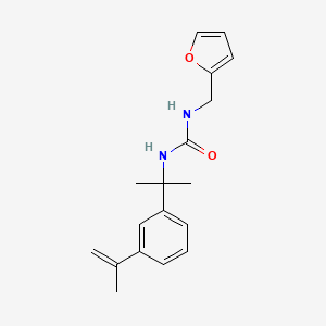 molecular formula C18H22N2O2 B5648878 N-(2-furylmethyl)-N'-[1-(3-isopropenylphenyl)-1-methylethyl]urea 