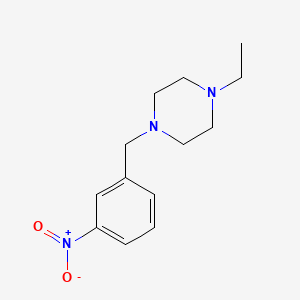 molecular formula C13H19N3O2 B5648928 1-ethyl-4-(3-nitrobenzyl)piperazine 