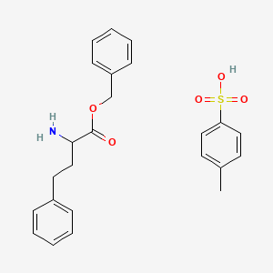 molecular formula C24H27NO5S B564894 (2S)-2-氨基苯基丁酸苄酯，甲苯磺酸盐 CAS No. 117560-24-4