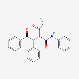 4-methyl-3-oxo-2-(2-oxo-1,2-diphenylethyl)-N-phenylpentanamide