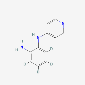 molecular formula C11H11N3 B564899 4-(2-氨基苯胺基)吡啶-d4 CAS No. 1189459-85-5