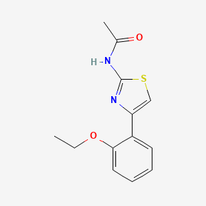 molecular formula C13H14N2O2S B5649036 N-[4-(2-ethoxyphenyl)-1,3-thiazol-2-yl]acetamide 