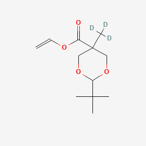 molecular formula C12H20O4 B564905 2-tert-Butyl-5-methyl-1,3-dioxane-5-carboxylic Acid Vinyl Ester-d3 CAS No. 1189464-68-3