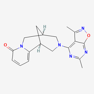 molecular formula C18H19N5O2 B5649068 (1S,9R)-11-(3,6-dimethylisoxazolo[5,4-d]pyrimidin-4-yl)-7,11-diazatricyclo[7.3.1.0~2,7~]trideca-2,4-dien-6-one 