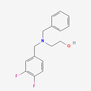 molecular formula C16H17F2NO B5649069 2-[benzyl(3,4-difluorobenzyl)amino]ethanol 