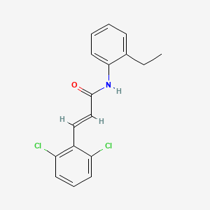 molecular formula C17H15Cl2NO B5649077 3-(2,6-dichlorophenyl)-N-(2-ethylphenyl)acrylamide 
