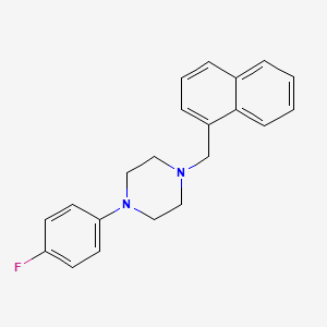 molecular formula C21H21FN2 B5649089 1-(4-fluorophenyl)-4-(1-naphthylmethyl)piperazine 