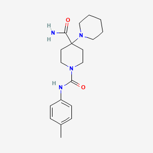 molecular formula C19H28N4O2 B5649107 N~1~'-(4-methylphenyl)-1,4'-bipiperidine-1',4'-dicarboxamide 