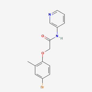 molecular formula C14H13BrN2O2 B5649125 2-(4-bromo-2-methylphenoxy)-N-3-pyridinylacetamide 