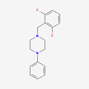 molecular formula C17H18F2N2 B5649157 1-(2,6-difluorobenzyl)-4-phenylpiperazine 