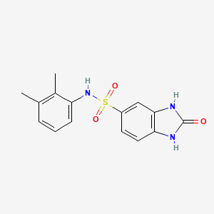 molecular formula C15H15N3O3S B5649234 N-(2,3-二甲苯基)-2-氧代-2,3-二氢-1H-苯并咪唑-5-磺酰胺 