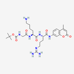 molecular formula C29H44N8O7 B564925 Boc-Gly-Lys-Arg-Mca CAS No. 109358-48-7