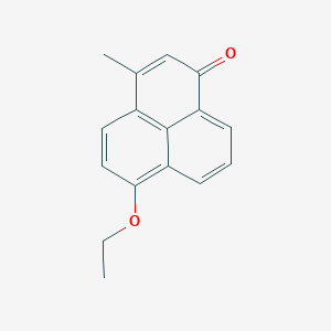 molecular formula C16H14O2 B5649288 6-乙氧基-3-甲基-1H-菲并烯-1-酮 