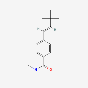 molecular formula C15H21NO B5649392 4-[(1E)-3,3-dimethylbut-1-en-1-yl]-N,N-dimethylbenzamide 