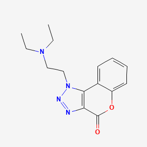 molecular formula C15H18N4O2 B5649429 1-[2-(diethylamino)ethyl]chromeno[3,4-d][1,2,3]triazol-4(1H)-one 