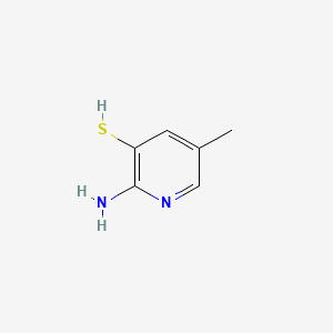 molecular formula C6H8N2S B564944 2-Amino-5-methylpyridine-3-thiol CAS No. 110402-25-0