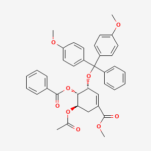 5-O-Acetyl-4-O-benzyloyl-3-O-dimethyloxytrityl-shikimic Acid Methyl Ester