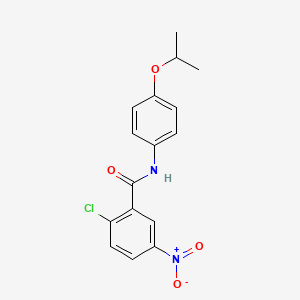 molecular formula C16H15ClN2O4 B5649471 2-chloro-N-(4-isopropoxyphenyl)-5-nitrobenzamide 