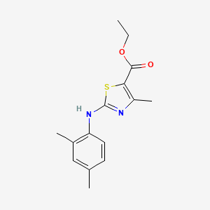 molecular formula C15H18N2O2S B5649486 ethyl 2-[(2,4-dimethylphenyl)amino]-4-methyl-1,3-thiazole-5-carboxylate 