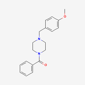 molecular formula C19H22N2O2 B5649536 1-benzoyl-4-(4-methoxybenzyl)piperazine 