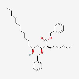 molecular formula C36H56O4 B564959 Benzyl (2S,3S,5S)-2-Hexyl-3-benzyloxy-5-hydroxyhexadecanoate CAS No. 130793-32-7