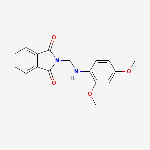 molecular formula C17H16N2O4 B5649592 2-{[(2,4-dimethoxyphenyl)amino]methyl}-1H-isoindole-1,3(2H)-dione 