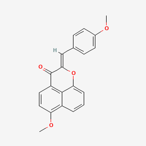 molecular formula C21H16O4 B5649633 6-methoxy-2-(4-methoxybenzylidene)benzo[de]chromen-3(2H)-one 