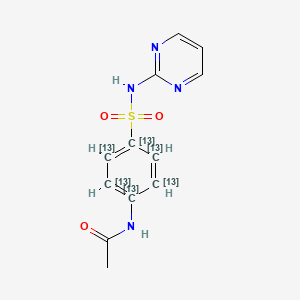 molecular formula C12H12N4O3S B564964 N-Acetyl Sulfadiazine-13C6 CAS No. 1217089-17-2