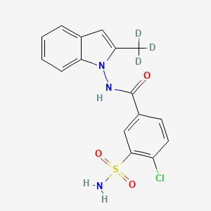 molecular formula C16H14ClN3O3S B564965 Dehydro Indapamide-d3 CAS No. 1185057-48-0