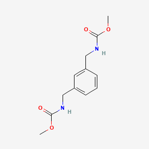 molecular formula C12H16N2O4 B5649728 二甲基[1,3-苯亚甲基双(亚甲基)]双氨基甲酸酯 