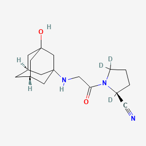 molecular formula C17H25N3O2 B564976 Vildagliptin-d3 CAS No. 1217546-82-1