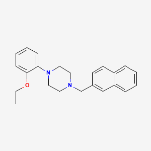 molecular formula C23H26N2O B5649768 1-(2-ethoxyphenyl)-4-(2-naphthylmethyl)piperazine 